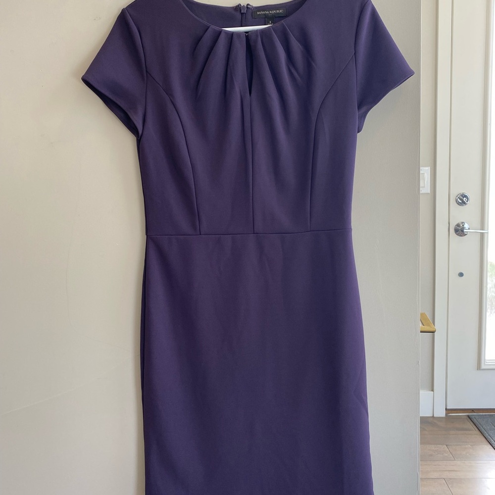Elegant Purple Dress 
Banana Republic
